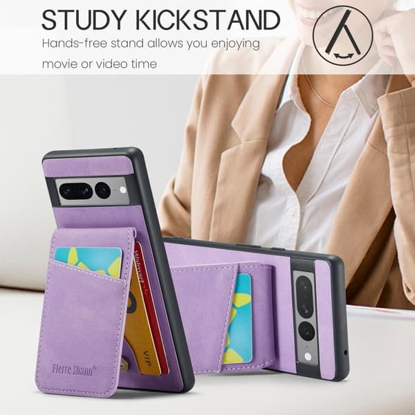 FIERRE SHANN Google Pixel 8 Pro Fodral PU+TPU - Lila