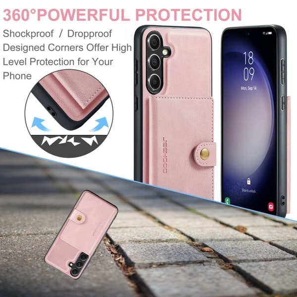 JEEHOOD Mobilskal till Samsung Galaxy S23 FE Plast - Rosa