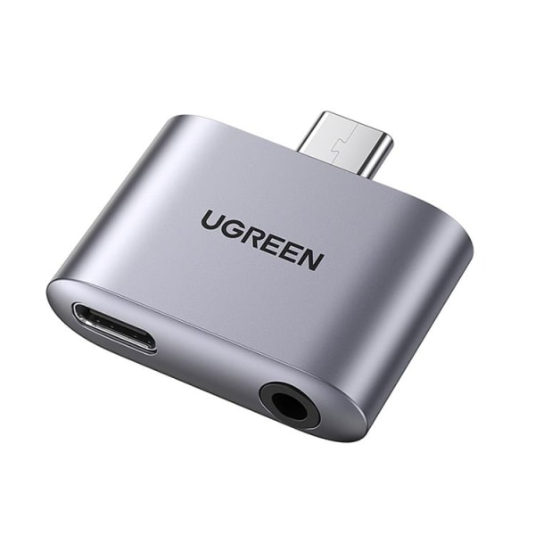 UGrøn adaptere USB-C til USB-C/ministik 3,5 mm - Grå