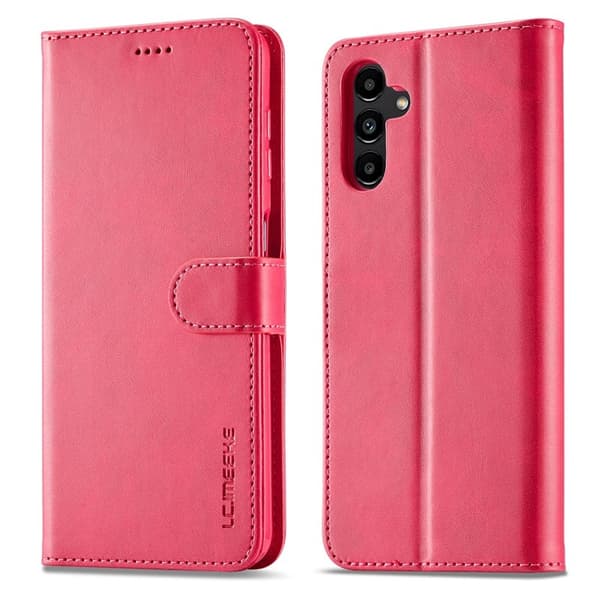 LC.IMEEKE Samsung Galaxy S23 FE Plånboksfodral Konstläder - Rosa