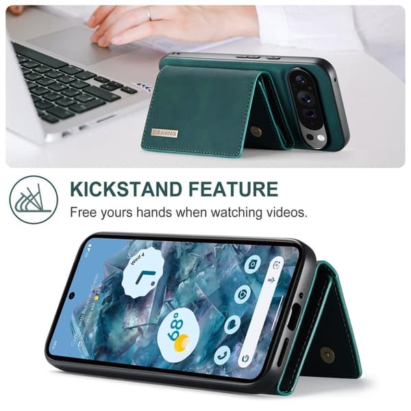 DG.MING M1 Series Mobilskal till Google Pixel 9 Pro XL Kickstand Grön