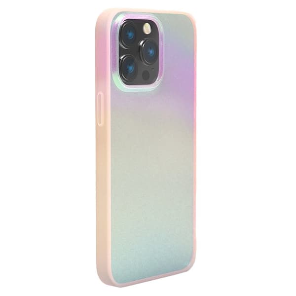 X-LEVEL Mobilskal till iPhone 14 Pro Max PC+TPU Skydd Rosa Aurora Rainbow