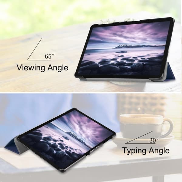 Tri-fold Fodral för Samsung Galaxy Tab A 10.5 - Mörkblå Blue