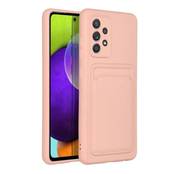 Galaxy A52s/A52 5G/A52 4G Cover Forcell Kortholder - Pink