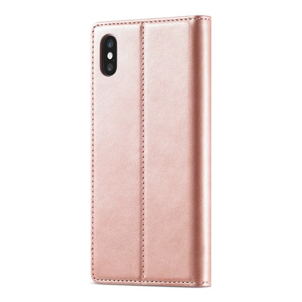 LC.IMEEKE Mobilskal till iPhone XS Max KonstLäder - Roséguld