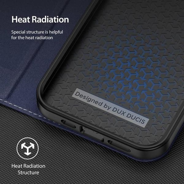 Dux Ducis iPhone 14 Pro Max Plånboksfodral Skin X2 - Blå Blå
