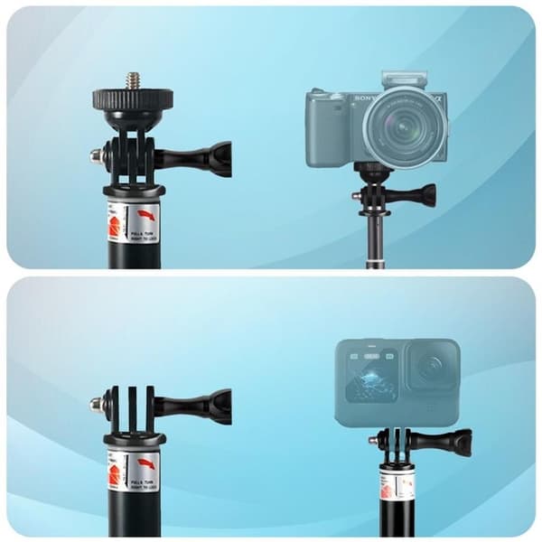 Tech-Protect Monopad/Selfie Stick GoPro/DJI - Svart Svart