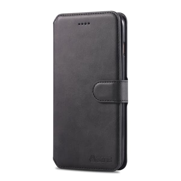 AZNS iPhone 6s/6 Plånboksfodral Stand Konstläder - Svart
