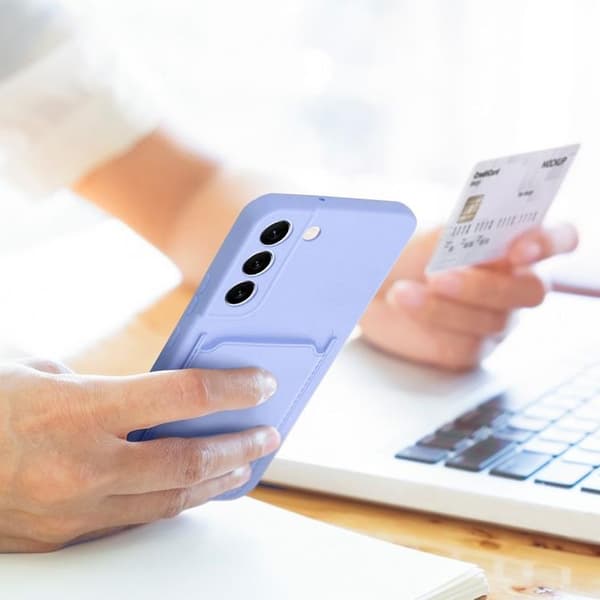 Galaxy A35 5G Korttikotelo - Sininen Blå