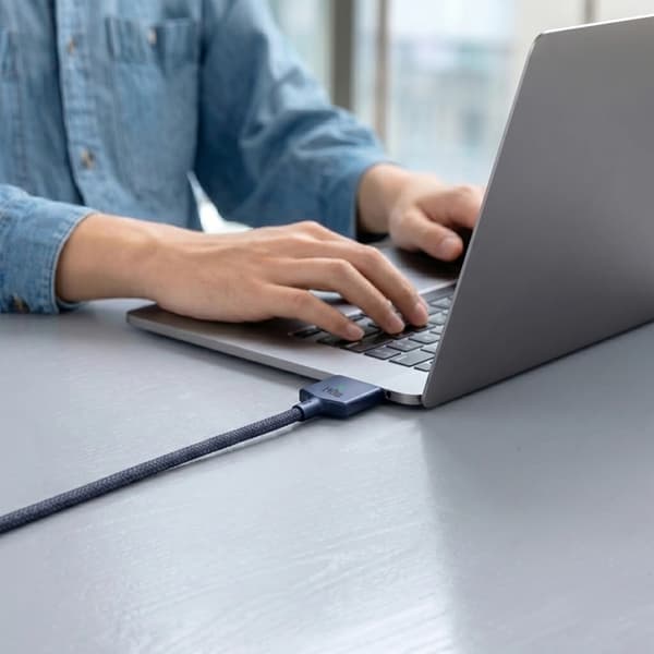 Tech-Protect Macbook-Kabel USB-C Till Magsafe 3 140w 2m Ultraboost - Blå Blå