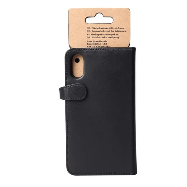 GEAR Buffalo ægte læder pungetui iPhone XR - Sort Black