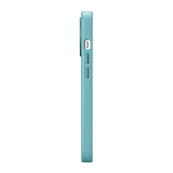 iCarer iPhone 14 Pro Skal Magsafe Äkta Läder Litchi Premium - Grön