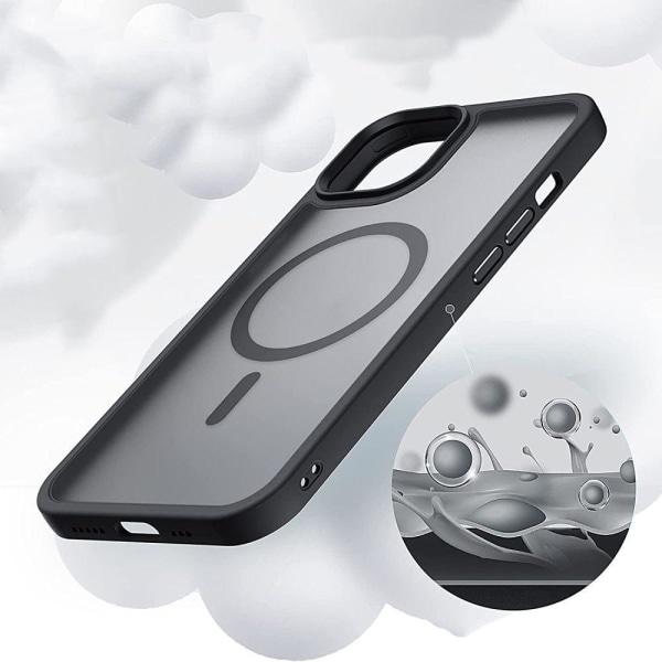 Tech-Protect iPhone 14 Pro Magsafe -kuori - musta/kirkas