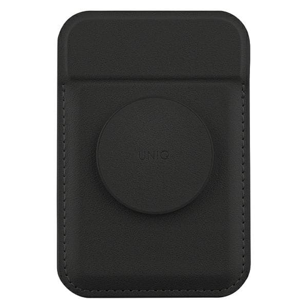 UNIQ Flixa MagSafe tegnebog med stativ - sort/jetsort