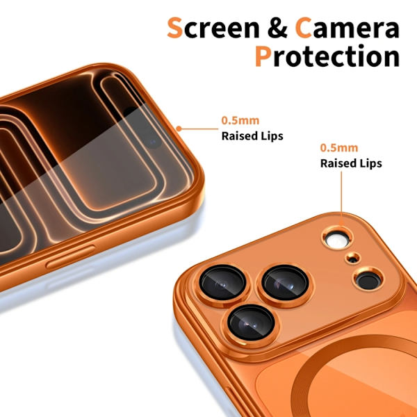 Tech-Protect Mobilskal till iPhone 17 Pro Magsafe Flex - Cosmic Orange Orange