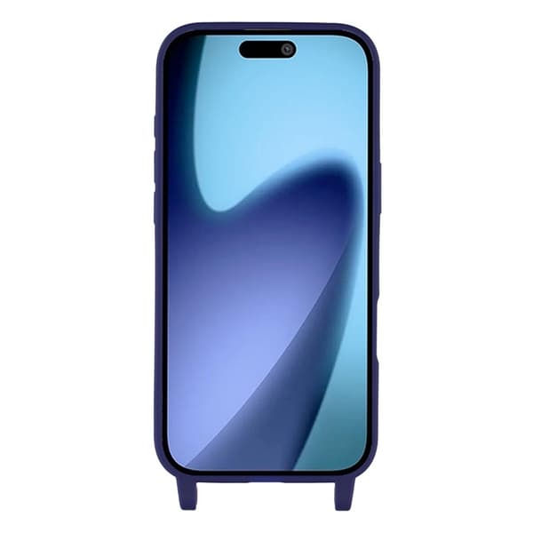 Mobilskal till iPhone Air TPU med Hål för Rem - Mörkblå Blå