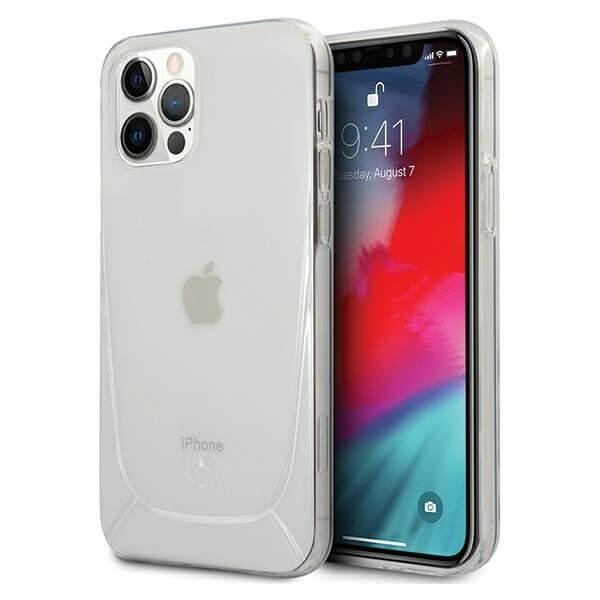Mercedes Case -kuori Transparent Line iPhone 12 & 12 Pro -kuori
