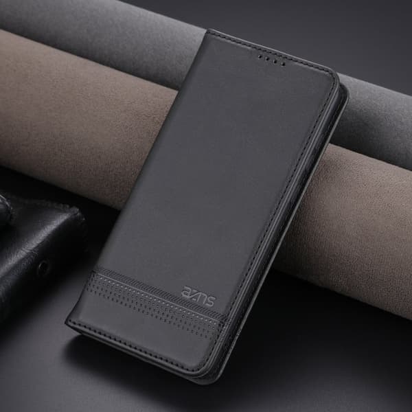 AZNS Xiaomi 13 5G Flip Plånboksfodral Konstläder - Svart