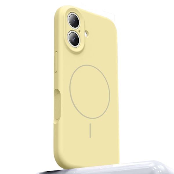 Mobilskal till iPhone 16 Magafe med Camera Touch Control - Gul Gul