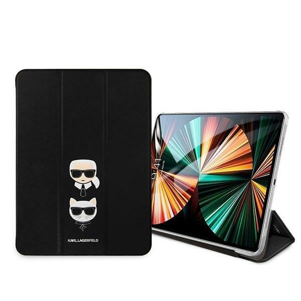 Karl Lagerfeld Saffiano Karl & Choupette Fodral iPad Pro 12.9 2021 - Svart Svart