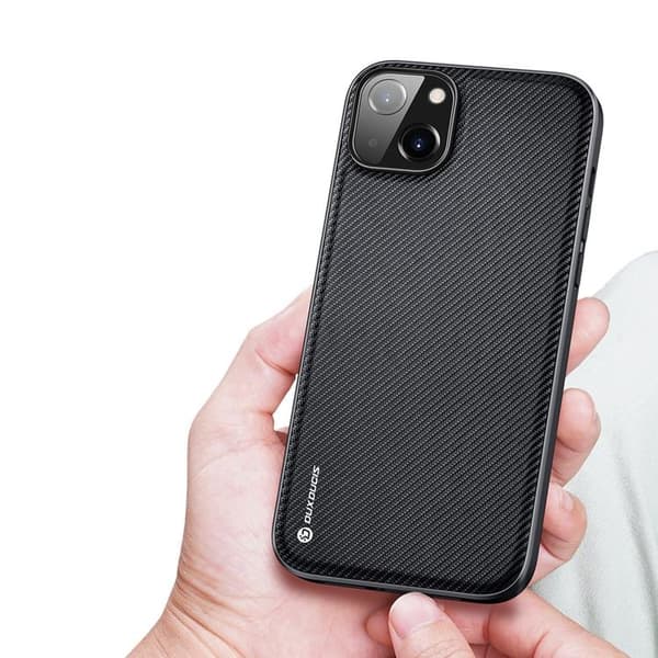 Dux Ducis iPhone 14 Plus Skal Fino Nylon - Sort Black