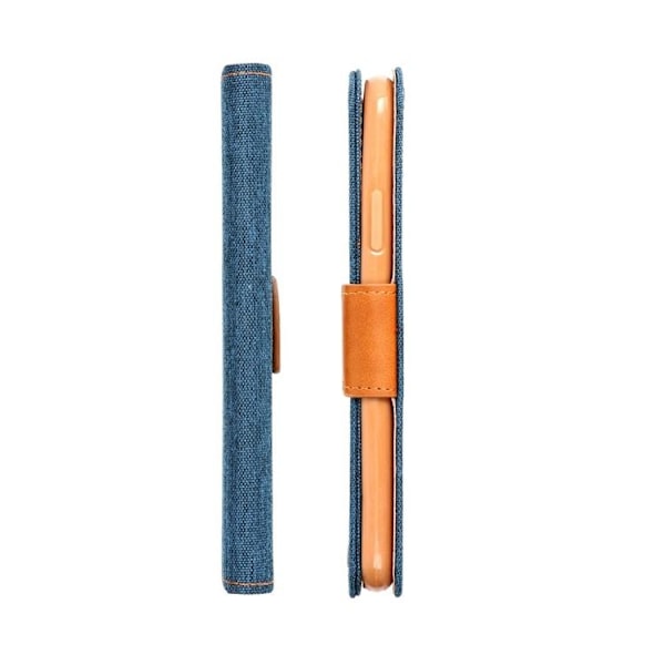 Xiaomi Redmi Note 13 5G Plånboksfodral Canvas - Marinblå