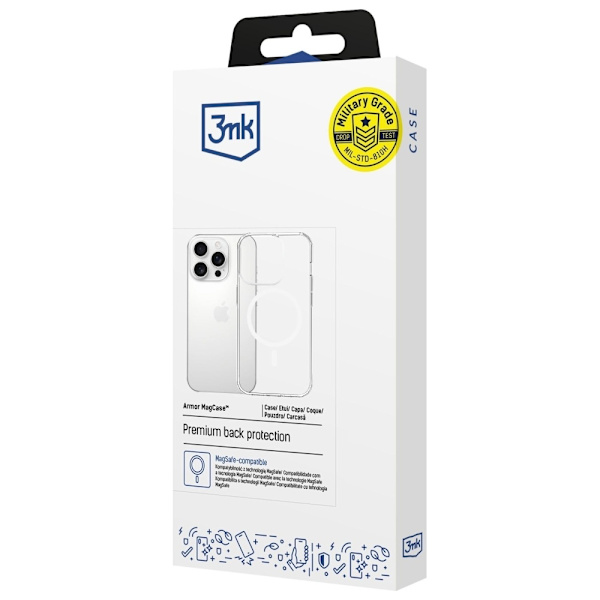 3MK Mobilskal till iPhone 16 Pro Max MagSafe Armor - Clear