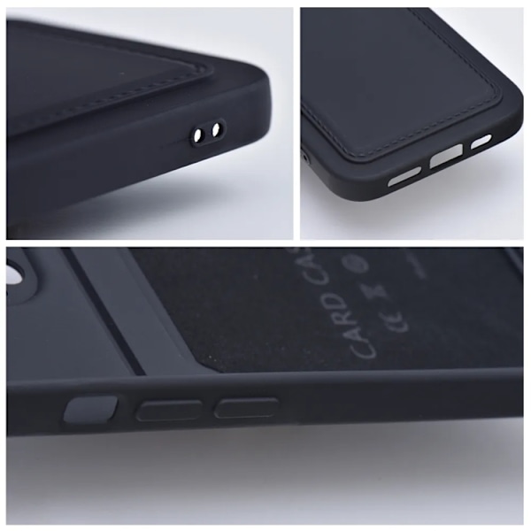 iPhone 15 Pro Mobilskal Korthållare - Svart Svart
