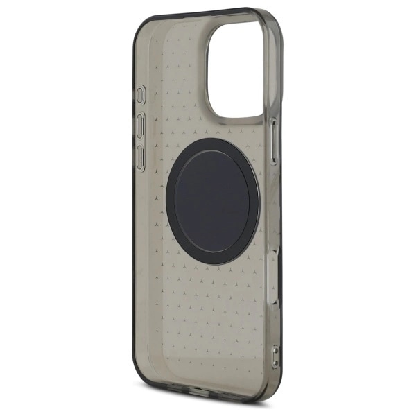 Mercedes telefontaske til iPhone 16 Pro MB Star Pattern - Sort Black