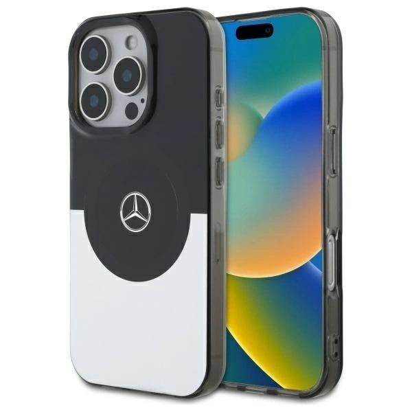 Mercedes Mobilskal till iPhone 16 Pro Max MagSafe Double Layer BiColor - Silver Silver