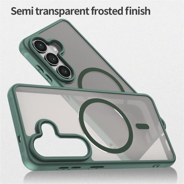 WANLONFENG Mobilskal för Samsung Galaxy S26 Plus Magnetiskt PC + TPU - Grön