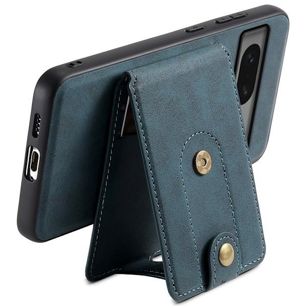 DENIOR D14 Google Pixel 7 5G Magnetfodral PU+PC+TPU Blå