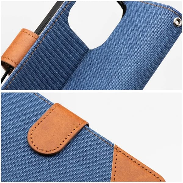 iPhone 17 Pro Plånboksfodral Jeans - Blå Blå