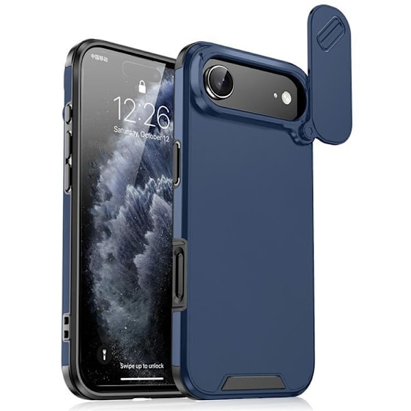 Mobilskal till iPhone Air Slide Kamera - Blå Blå