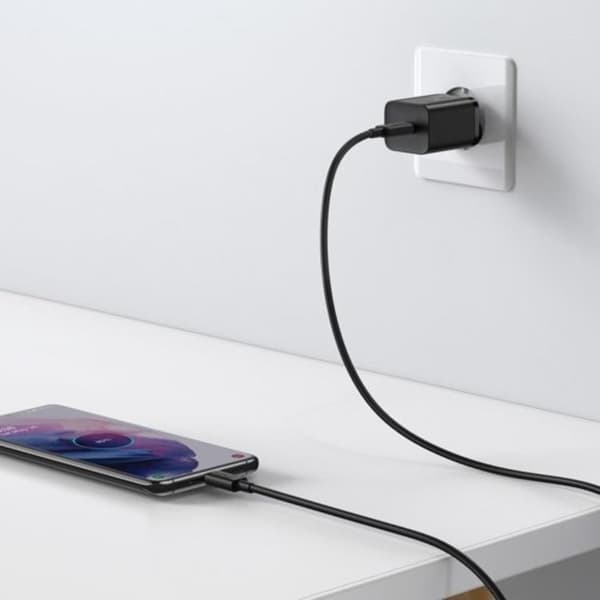 Baseus Super vægadapter USB-C 25W - Sort Black