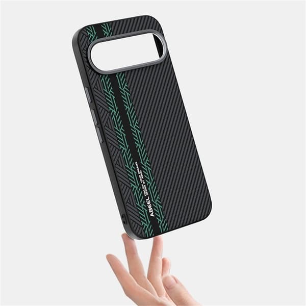 ABEEL Mobilskal till Google Pixel 10 Pro PC TPU Aluminium PU Läder - Textur 2