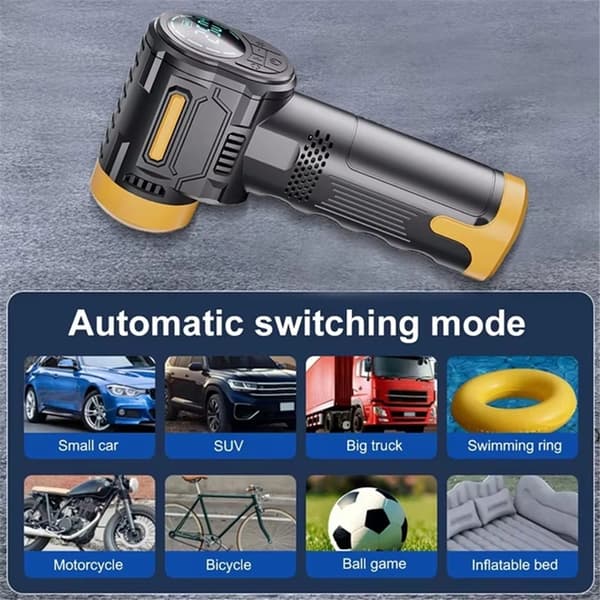 Bärbar Billuftpump Trådlös Elektrisk Däckpump med Display ST-5527