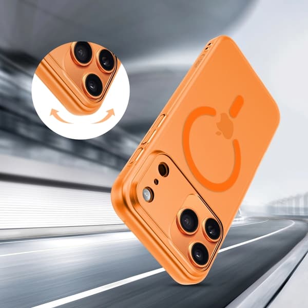 Tech-Protect Mobilskal till iPhone 17 Pro Max Magsafe Slim - Cosmic Orange Orange