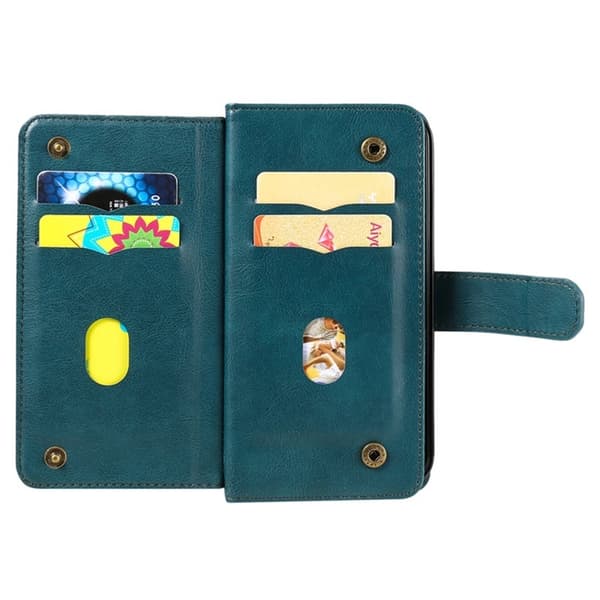 Samsung Galaxy S26 / S26 Pro Plånboksfodral Konstläder Ställ - Grön