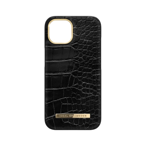 iDeal of Sweden iPhone 15 Mobile Cover Atelier - Neo Noir Croco