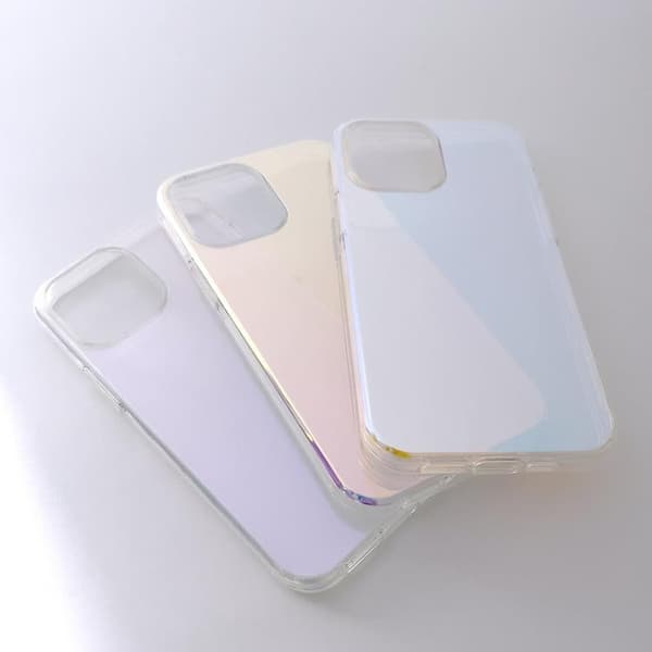 iPhone 12 Cover Aurora Neon Gel - Blå Blå