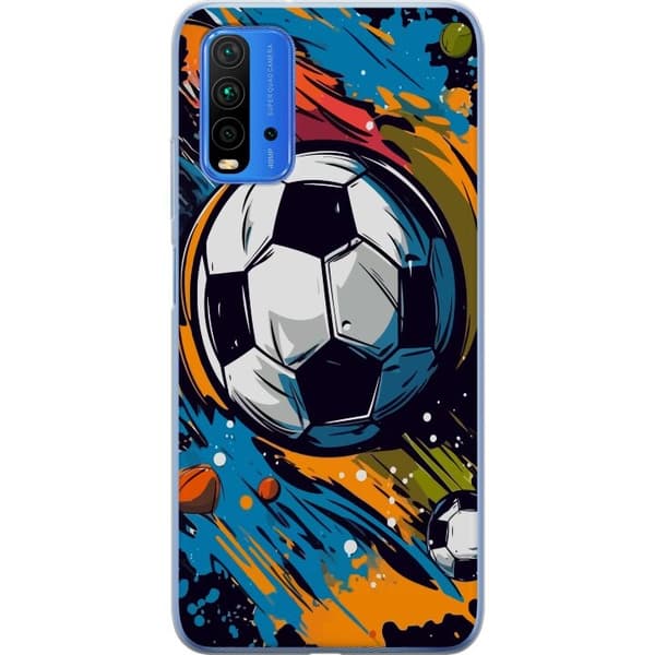 Puhelinkuori Xiaomi Redmi Note 9 4G:lle jalkapalloilla