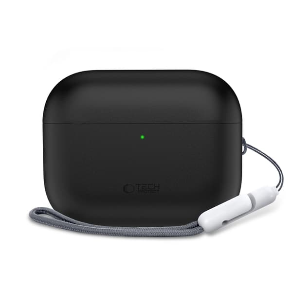 Tech-Protect Apple Airpods Pro 3 Etui Silikone - Sort Svart