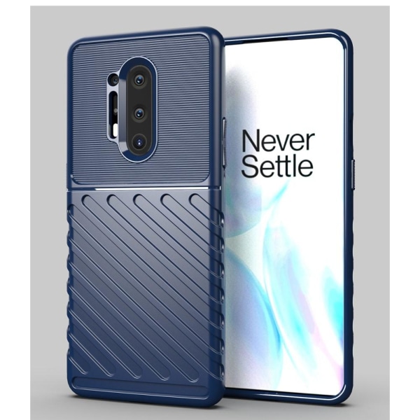Thunder Twill Texture Skal OnePlus 8 Pro - Blå Blå