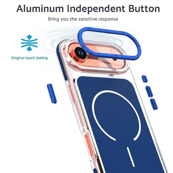 Mobilskal till iPhone Air MagSafe Dual Färg Shockproof - Blå Blå