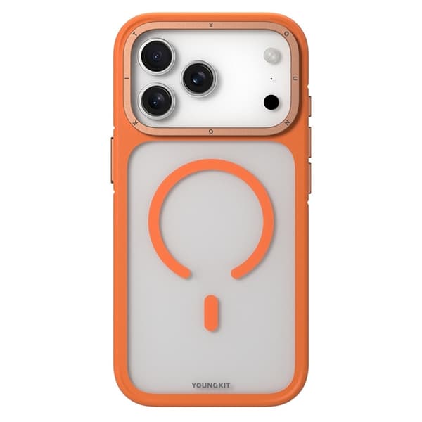 YOUNGKIT Mobilskal till iPhone 17 Pro Max MagSafe Skin-Touch Matte - Orange Orange