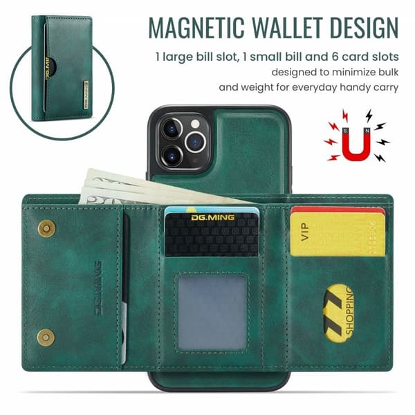 DG.MING M6 Series Mobilskal till iPhone 11 Pro Max Magnetiskt Grön