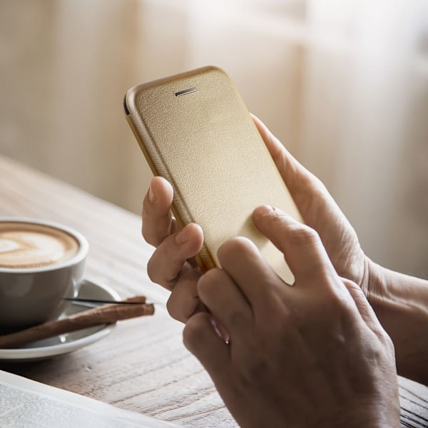 Forcell iPhone 14 Pro Plånboksfodral Elegance Guld