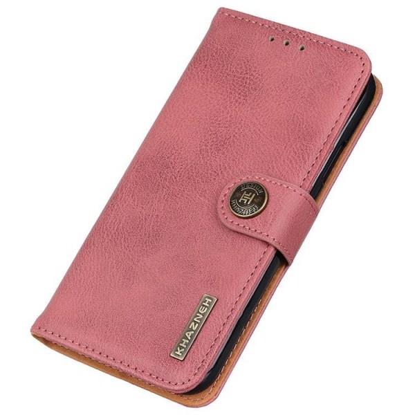 KHAZNEH iPhone 14 Plånboksfodral Retro - Rosa