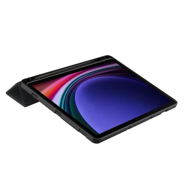 Tech-Protect Galaxy Tab S9 FE -kotelo SC Pen - Musta Svart